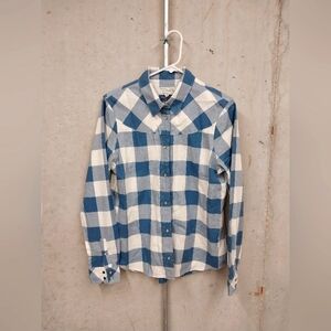 Plaid Cotton Pearl Snap